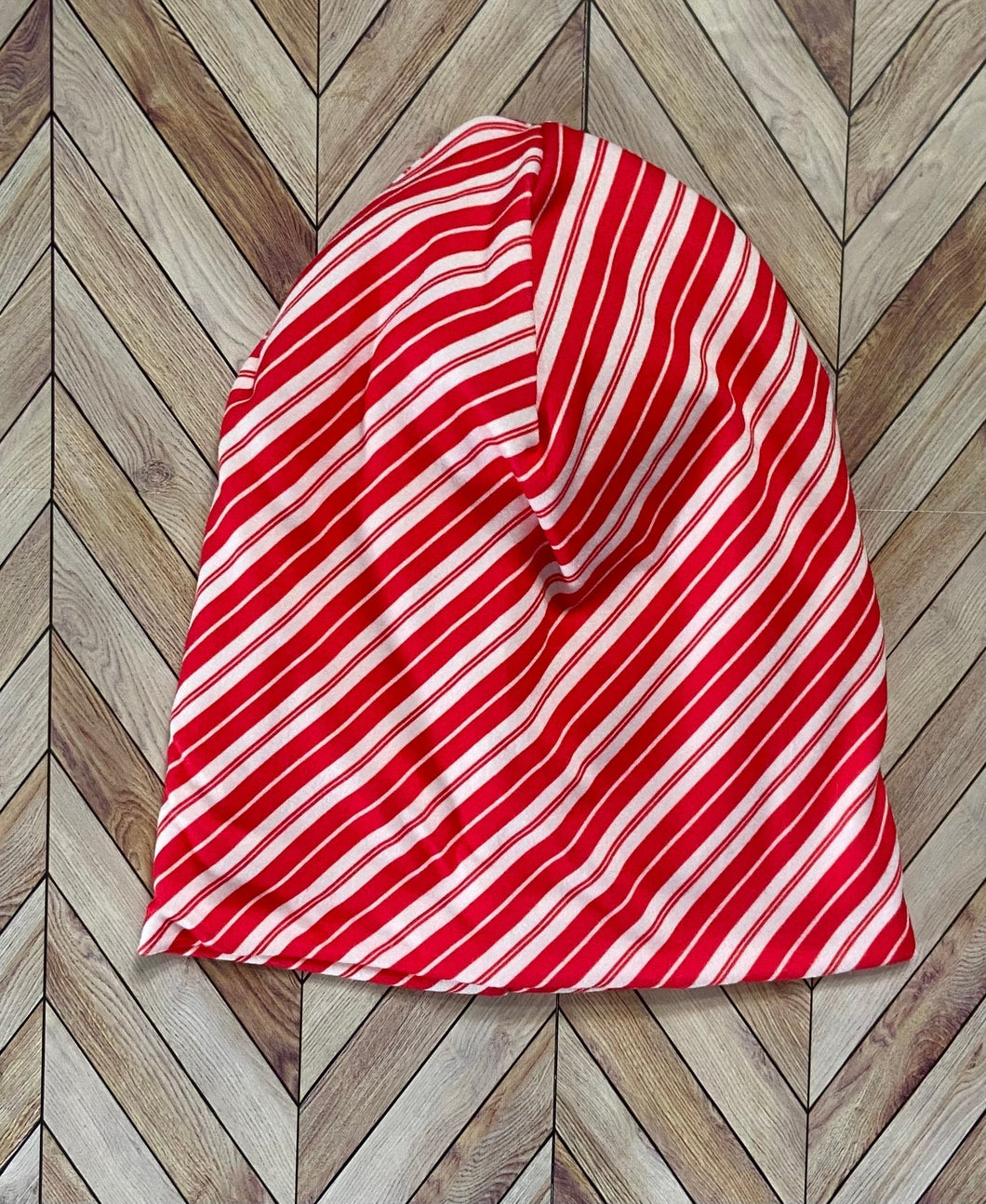 12m-2T Candy Cane Stripes Beanie