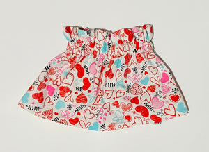 18/24m Sketchy Hearts Paper Bag Skirt