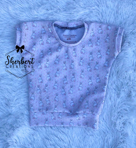 6/9m Bunnies Lounge Top- Short Sleeve