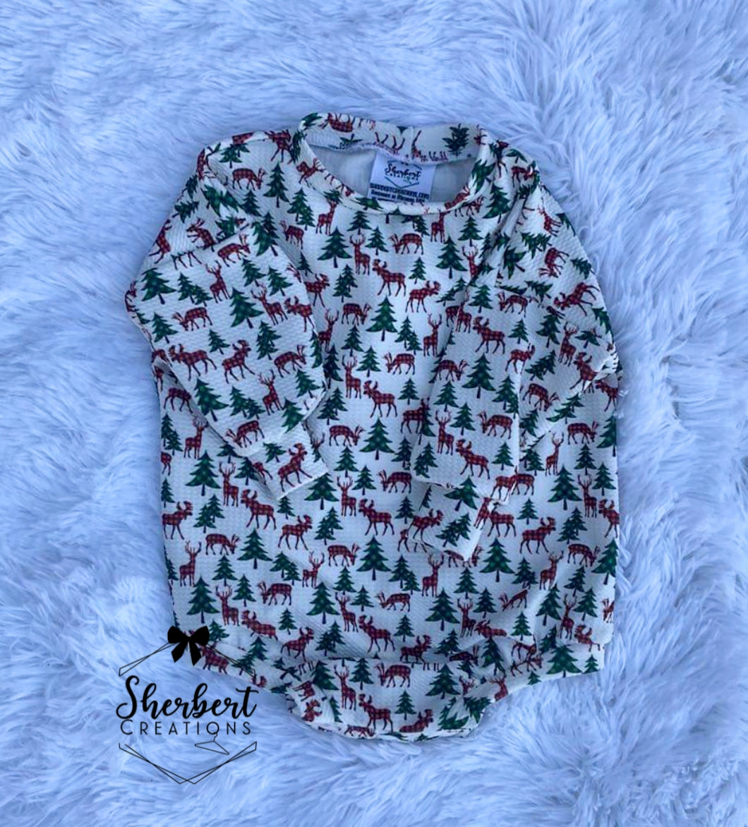 6/9m Winter Forest Sweater Romper