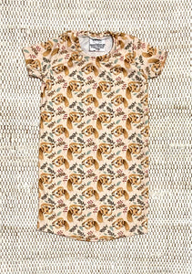 3T Foxes T-Shirt Dress