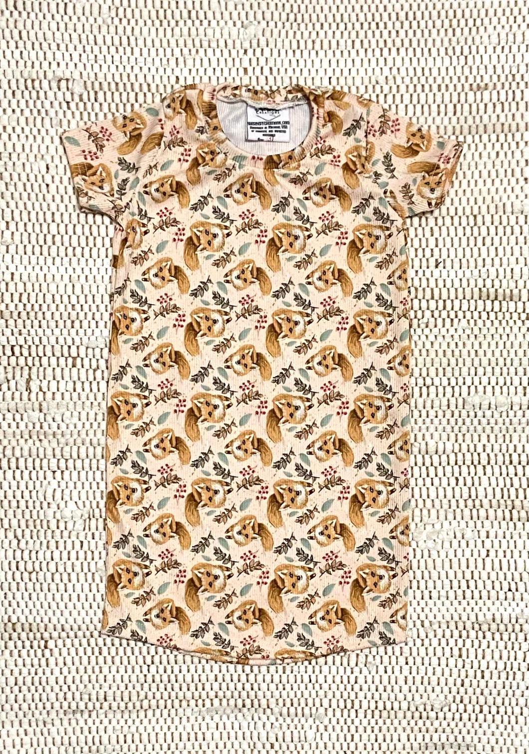 3T Foxes T-Shirt Dress