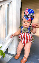 Load image into Gallery viewer, Military Patriotic Bellevue Romper
