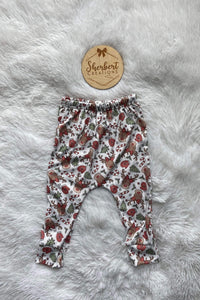 12/18m Reindeer Bow Elastic Joggers