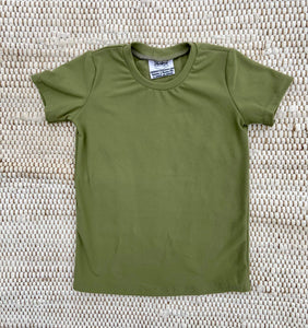 4T Olive Basic Tee