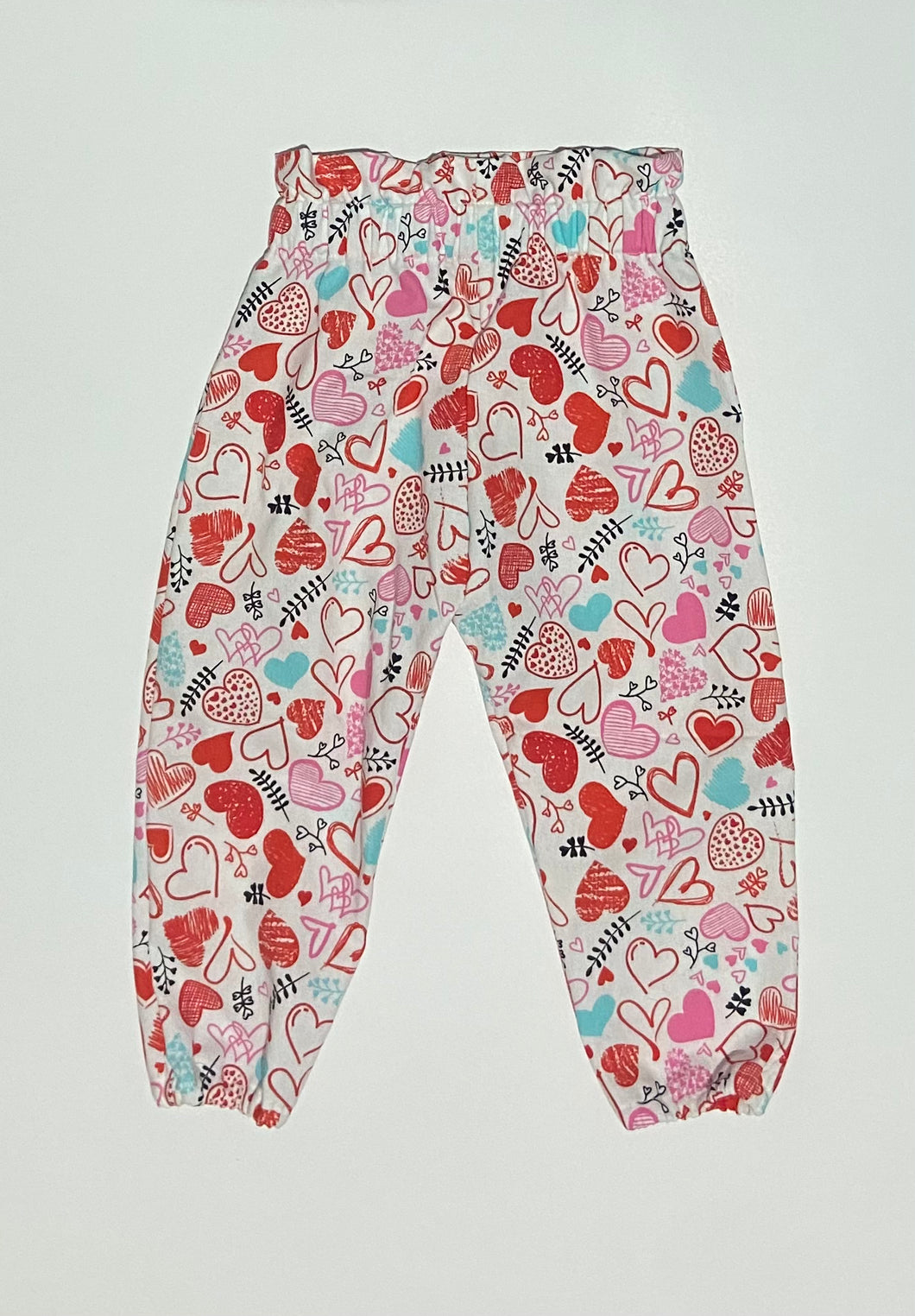 12/18m Sketchy Hearts Paper Bag Pants