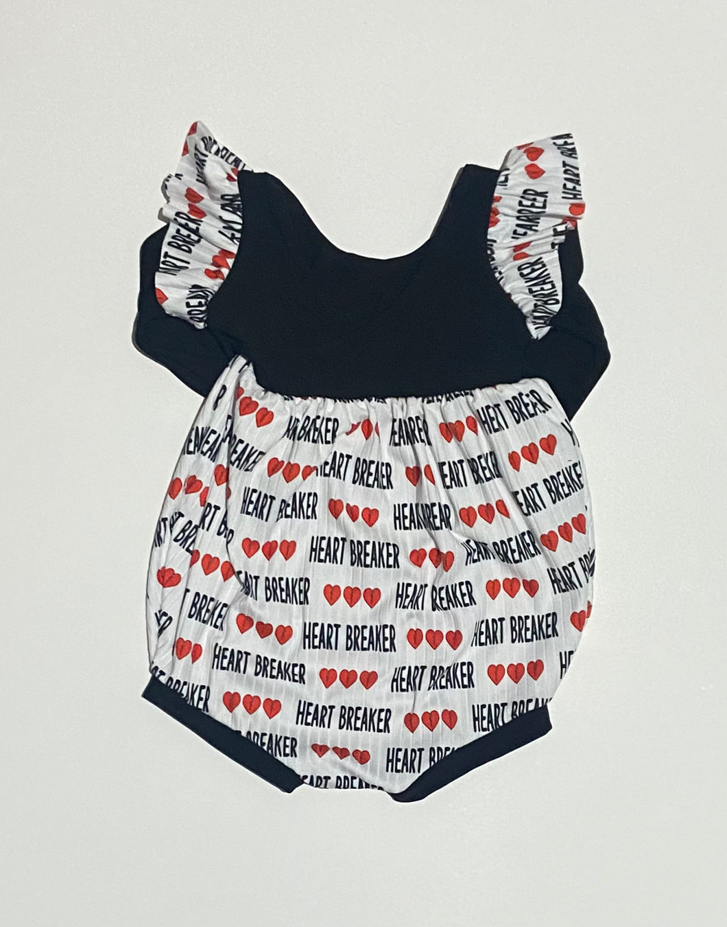 18/24m Heart Breaker Short Bubble Romper