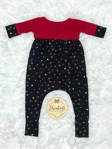 2T XO Long Sleeve Bubble Romper